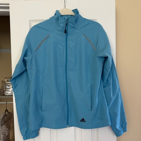 adidas Jackets & Blazers - Adidas Light Blue Athletic Jacket